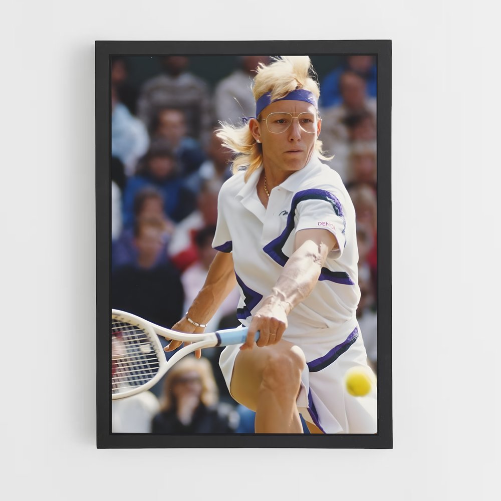 Poster Swing avec Martina – affiche Tennis (vue 2)